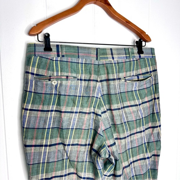 Vintage Indian Madras Plaid Lightweight Pants - Picture 9 of 11